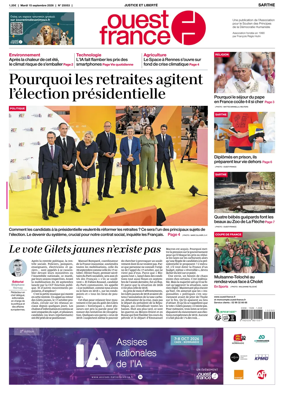 Cover of Ouest France (Sarthe)