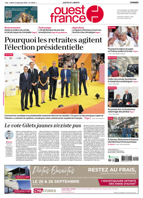 Cover of Ouest France (Vannes)