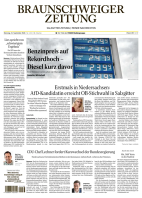 Cover of Braunschweiger Zeitung (Peine)
