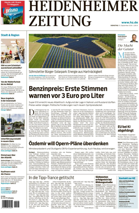 Cover of Heidenheimer Zeitung