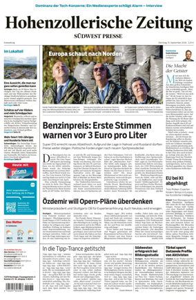 Cover of Hohenzollerische Zeitung