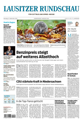 Cover of Lausitzer Rundschau