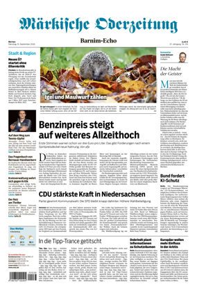 Cover of Markische Oderzeitung Bernau