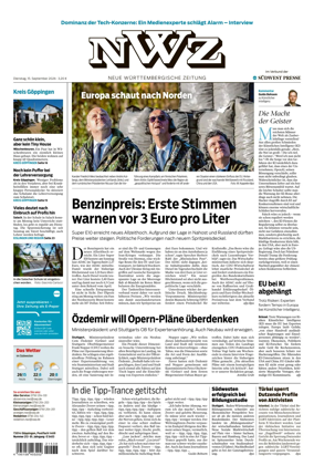 Cover of NWZ – Neue Wurttembergische Zeitung