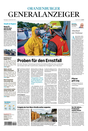 Cover of Oranienburger Generalanzeiger