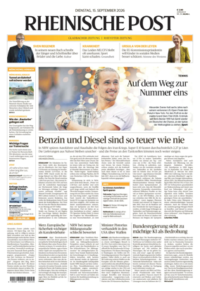 Cover of Rheinische Post - Monchengladbach and Korschenbroich