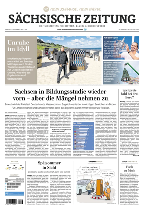 Cover of Sachsische Zeitung (Bautzen Kamenz & Bischofswerda)