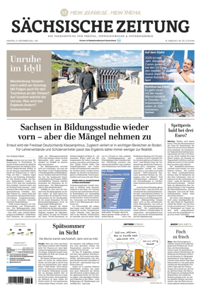 Cover of Sachsische Zeitung (Freital Dippoldiswalde & Osterzgebirge)