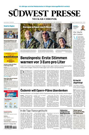 Cover of SUDWEST PRESSE - Neckar-Chronik