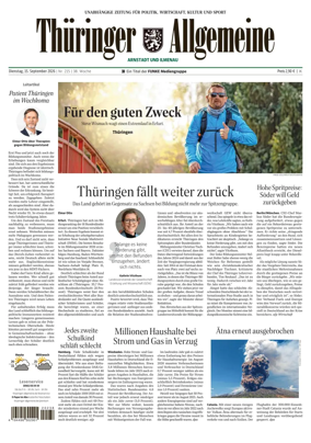 Cover of Thuringer Allgemeine (Arnstadt und Ilmenauz)