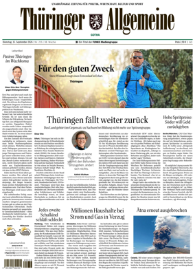 Cover of Thuringer Allgemeine (Gotha)