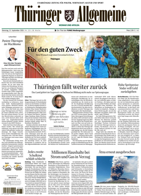 Cover of Thuringer Allgemeine (Weimar)