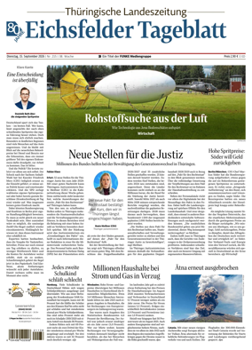 Cover of Thuringische Landeszeitung (Eichsfeld)