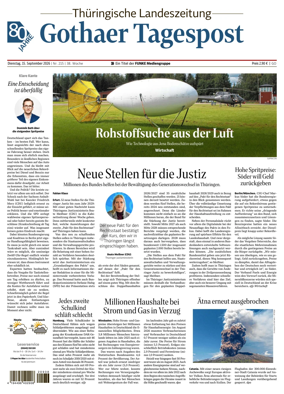 Cover of Thuringische Landeszeitung (Gotha)