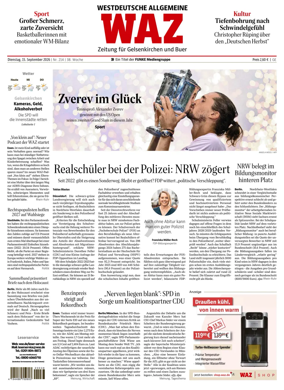 Cover of Westdeutsche Allgemeine Zeitung (Gelsenkirchen)