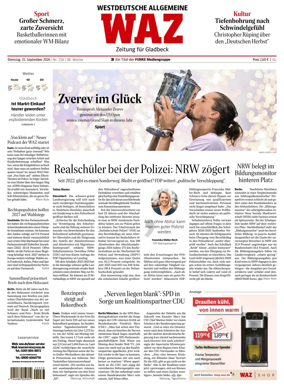 Cover of Westdeutsche Allgemeine Zeitung (Gladbeck)