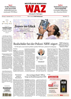 Cover of Westdeutsche Allgemeine Zeitung (Hattingen)