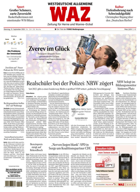 Cover of Westdeutsche Allgemeine Zeitung (Herne)