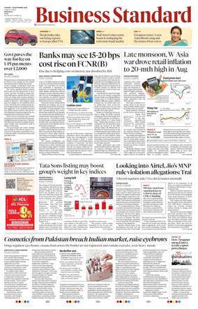 Cover of Business Standard