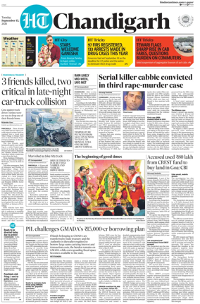 Cover of Hindustan Times (Chandigarh) - Live