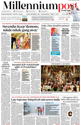 Cover of Millennium Post (Kolkata)