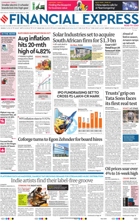 Cover of The Financial Express