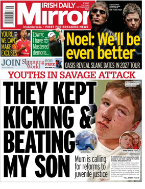 Cover of Irish Daily Mirror