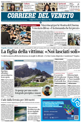 Cover of Corriere del Veneto (Treviso e Belluno)