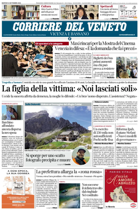 Cover of Corriere del Veneto (Vicenza e Bassano)
