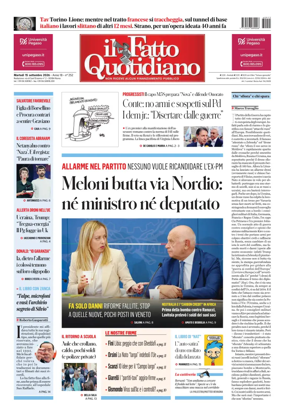 Cover of Il Fatto Quotidiano