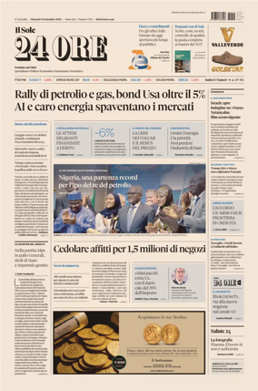 Cover of Il Sole 24 Ore