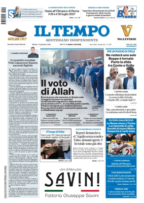 Cover of Il Tempo (Nazionale)