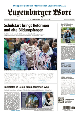 Cover of Luxemburger Wort