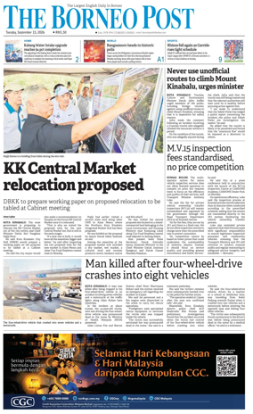 Cover of The Borneo Post (Sabah)