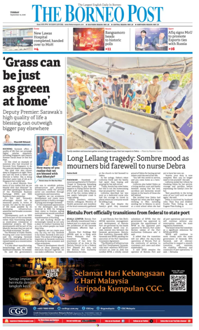 Cover of The Borneo Post (Sarawak)
