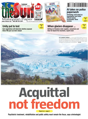 Cover of The Sun (Malaysia)