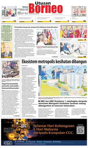 Cover of Utusan Borneo (Sarawak)