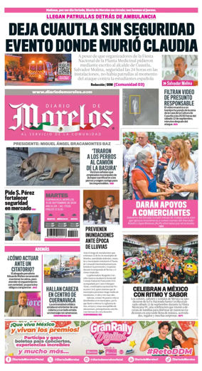 Cover of Diario de Morelos