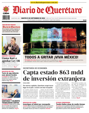 Cover of Diario de Queretaro