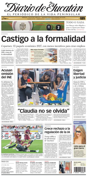 Cover of Diario de Yucatan