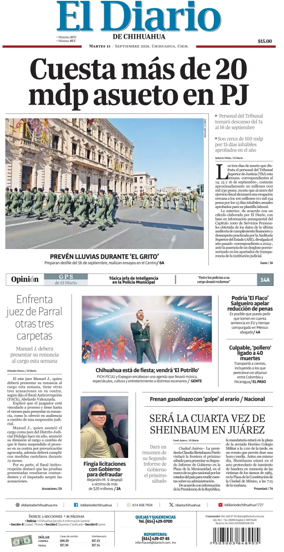 Cover of El Diario de Chihuahua