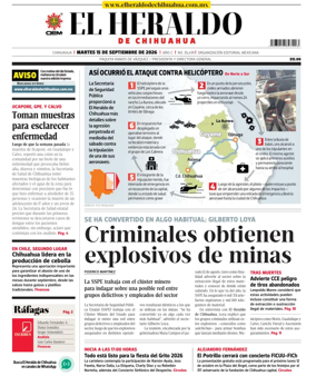 Cover of El Heraldo de Chihuahua