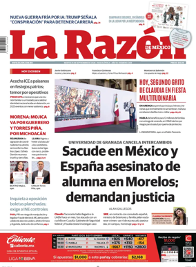 Cover of La Razon de Mexico