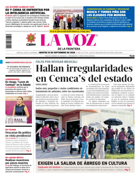 Cover of La Voz de la Frontera