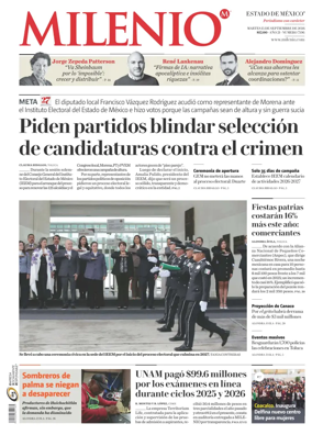 Cover of Milenio Edo de Mexico