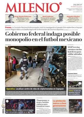 Cover of Milenio Jalisco