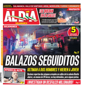 Cover of Periodico Al Dia (Salamanca)