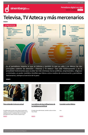 Cover of Sin Embargo Opinion