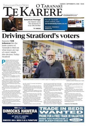 Cover of Taranaki Daily News