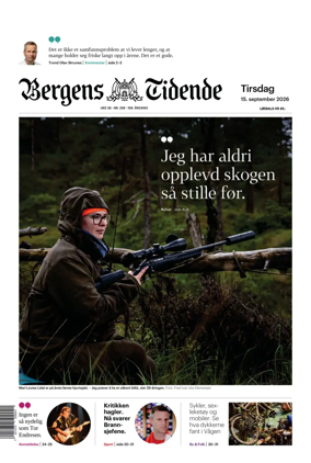 Cover of Bergens Tidende